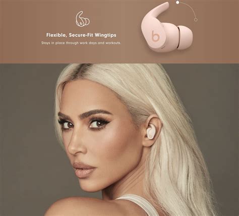 nude beats headphones|Beats Fit Pro x Kim Kardashian